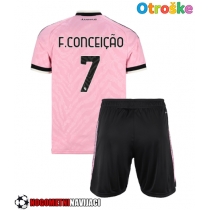 Otroške Nogometnih dresov Juventus Francisco Conceicao #7 Gostujoči 2026-27 Kratki rokavi (+ hlače)